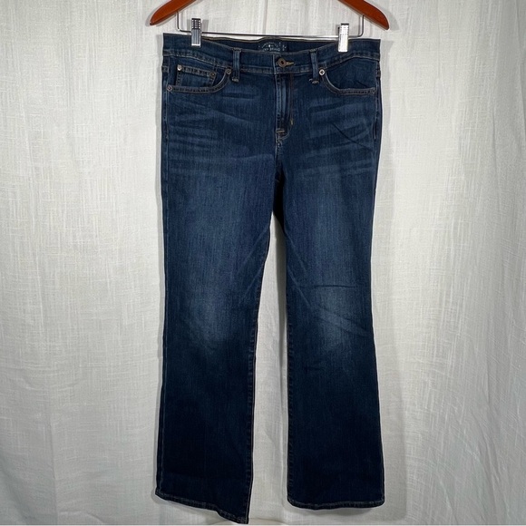 Lucky Brand Straightt Leg Dark Wash Denim Jeans Size 10 - Picture 1 of 8